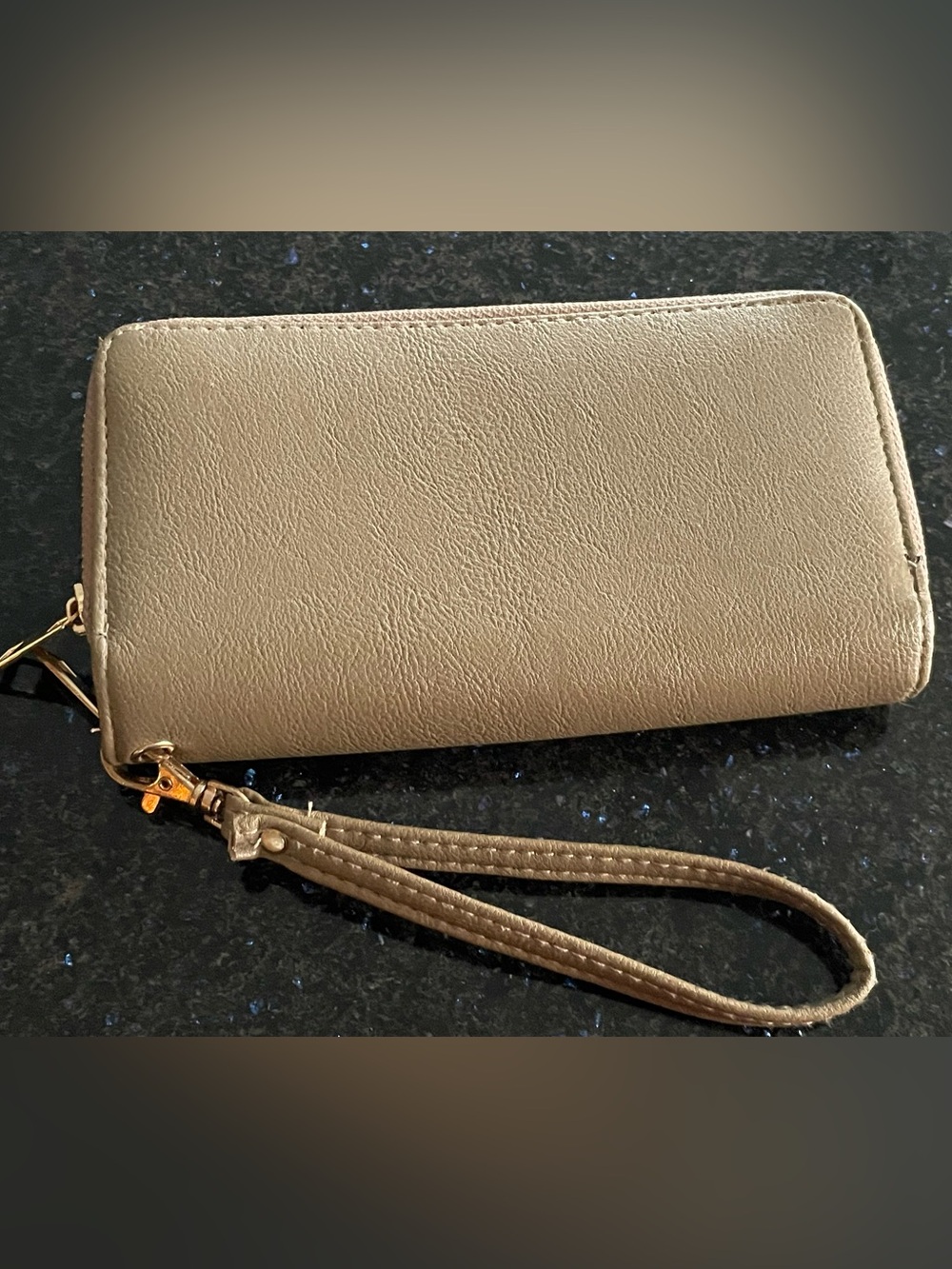 Tan Wristlet Clutch Wallet for Women. New